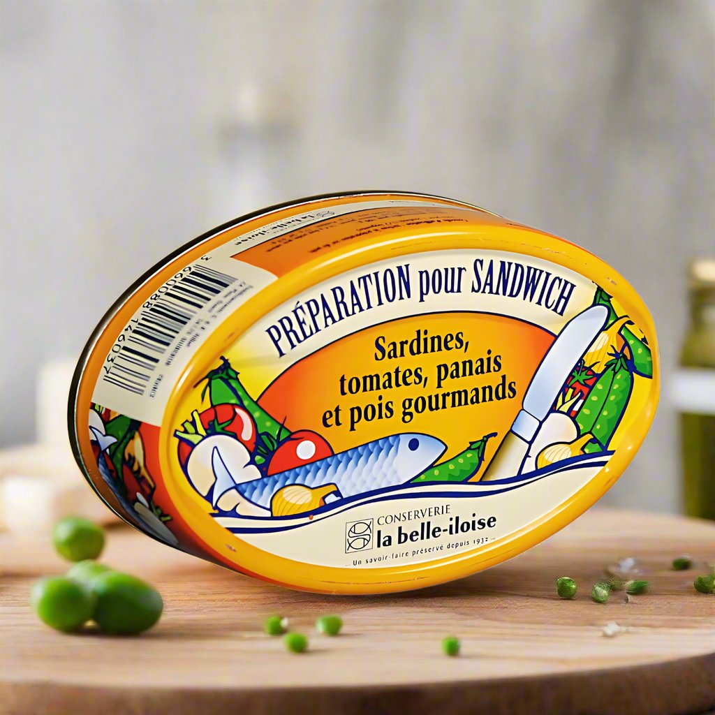 Sandwichcreme mit Sardine, Tomate, Pastinake, Zuckerschoten – Maître ... Sandwichcreme mit Sardine, Tomate, Pastinake, Zuckerschoten – Maître ...