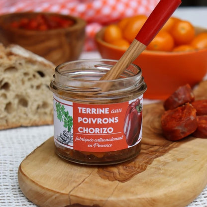 Bergschwein-Terrine mit Paprika und Chorizo - Maison Telme