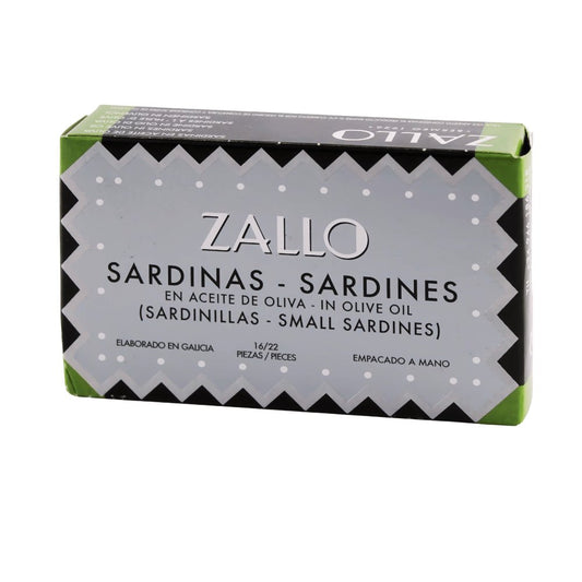 Kleine Sardinen (Sardinillas) aus den Rias Gallegas in Olivenöl - Zallo Conservas