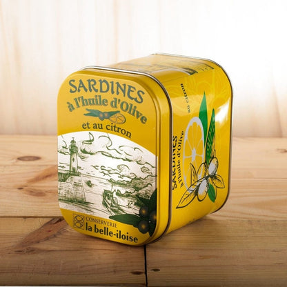 Metalldose mit 4 x Sardine mit Zitrone und Olivenöl - Belle Iloise