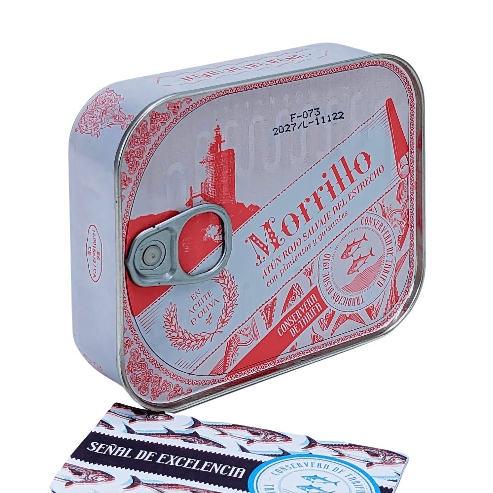 Morrillo vom wilden roten Thunfisch aus Tarifa in Olivenöl - Conservera de Tarifa