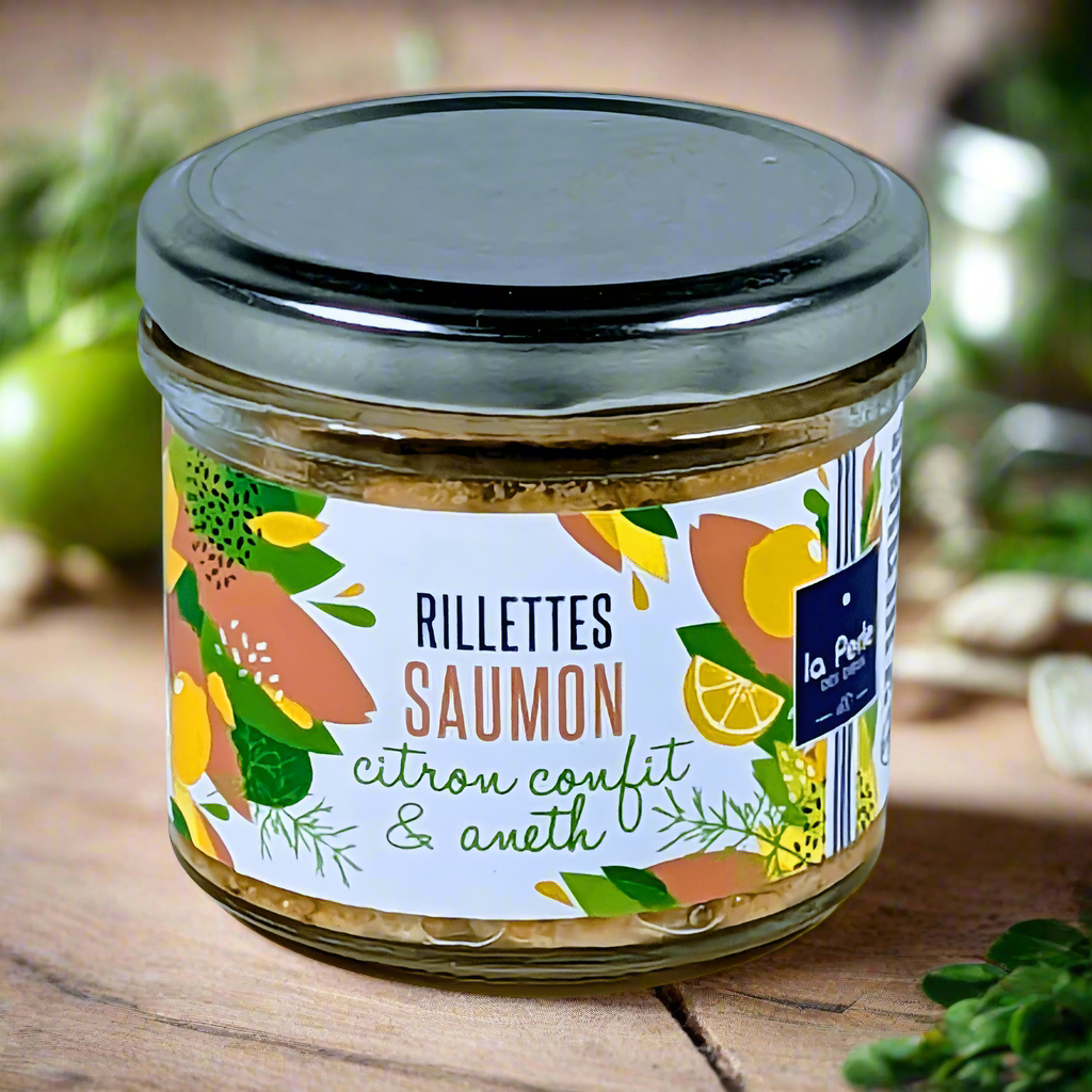 Salmon rillettes with candied lemon and dill - La Perle des Dieux ...