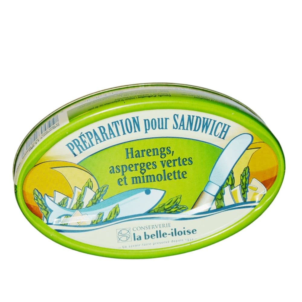 Sandwichcreme mit Hering, grünem Spargel, Mimolette - Belle Iloise