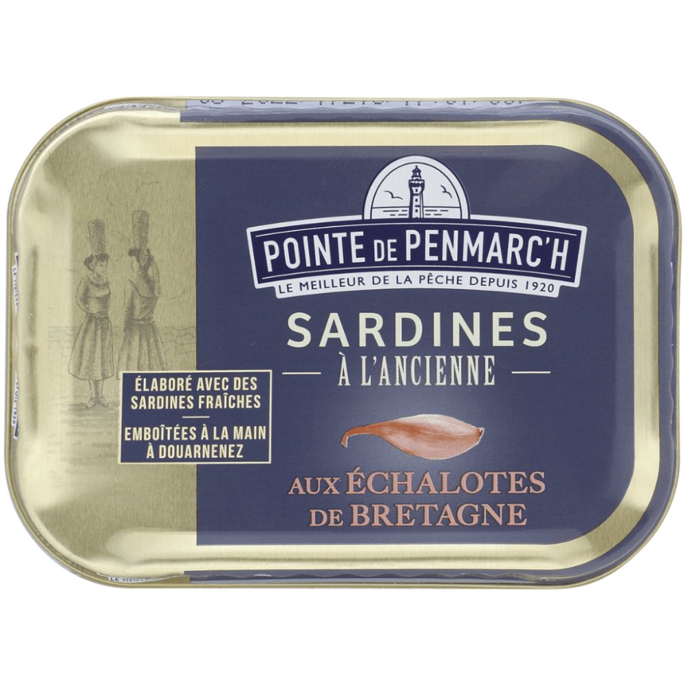 Sardinen in Olivenöl und Schalotten aus der Bretagne - La Pointe de Penmarc'h