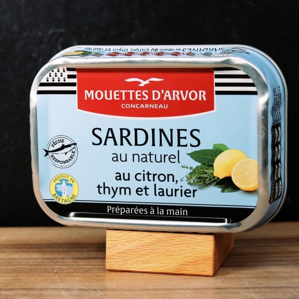 Sardinen in Zitrone, Thymian und Lorbeer - Mouettes d'Arvor