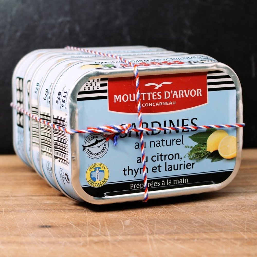 Sardinen in Zitrone, Thymian und Lorbeer - Mouettes d'Arvor