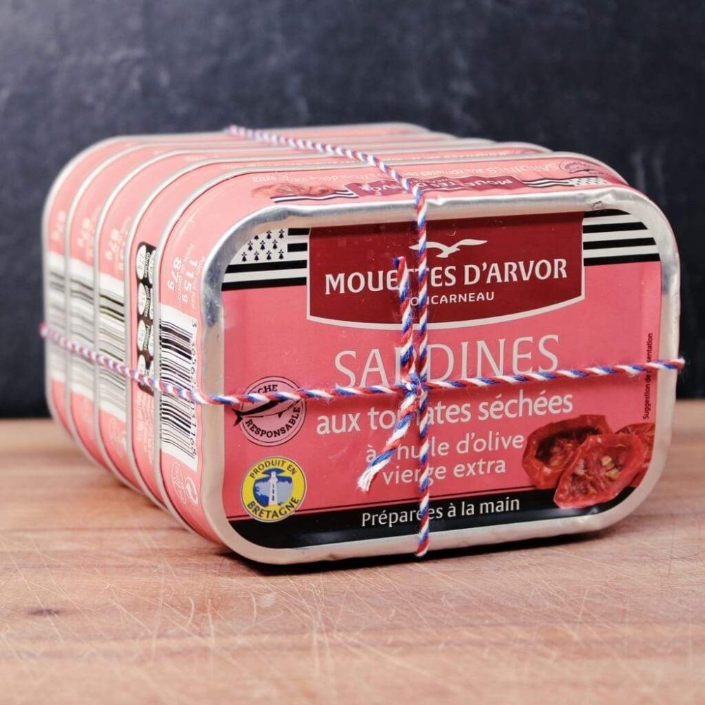 Sardinen mit getrockneten Tomaten in Olivenöl -  Mouettes d'Arvor  - Maître Philippe & Filles