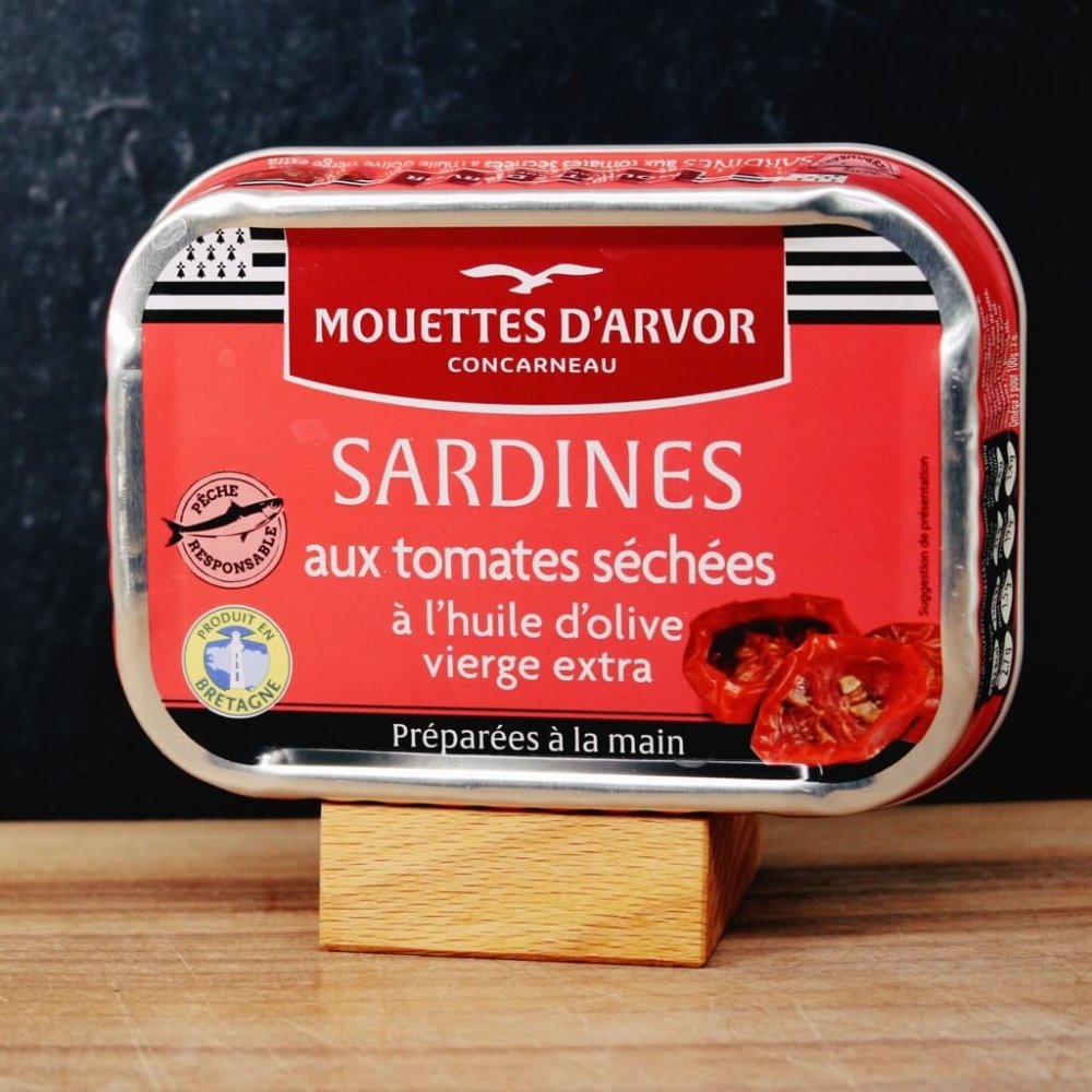 Sardinen mit getrockneten Tomaten in Olivenöl - Mouettes d'Arvor