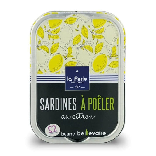 Sardinen zum Braten in Beillevaire Fassbutter mit Zitrone - Perle des Dieux