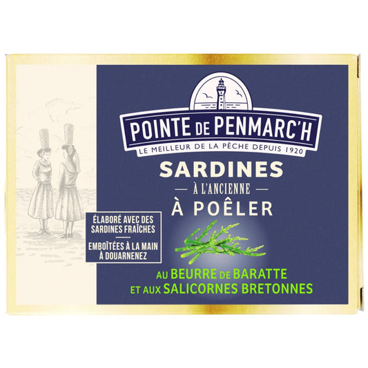 Sardinen zum Braten mit bretonischer Butter und Meerespargel (Salicornen) -  La Pointe de Penmarc'h