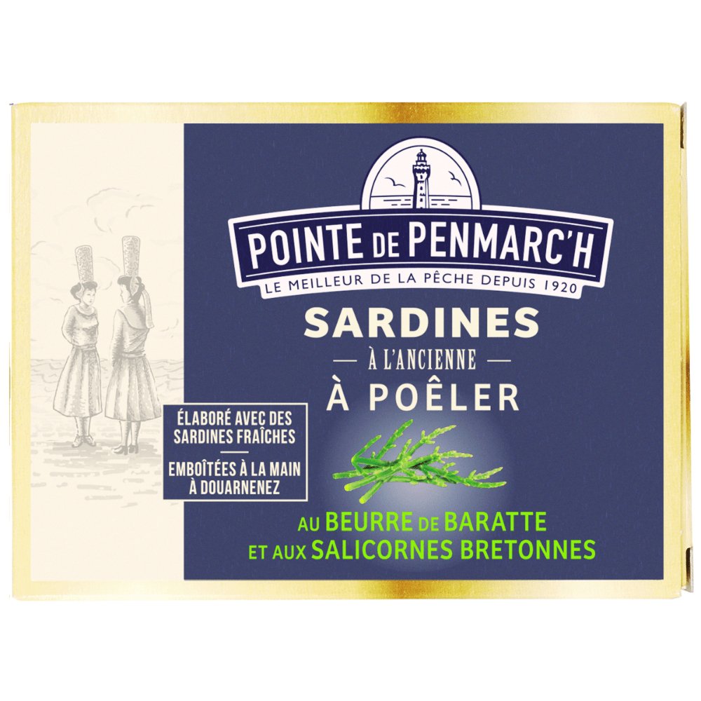 Sardinen zum Braten mit bretonischer Butter und Meerespargel (Salicornen) -  La Pointe de Penmarc'h