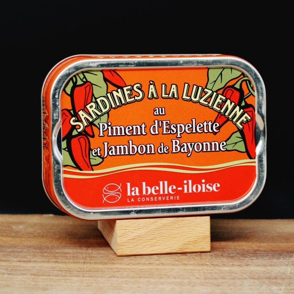 Sardines à la Luzienne (mit Tomate, Piment d'Espelette und Bayonner Schinken) - Belle Iloise