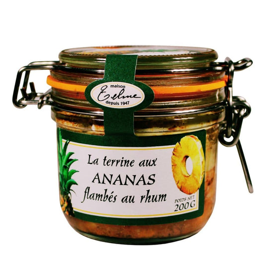 Terrine vom Bergschwein mit in Rum flambierten Ananas - Maison Telme