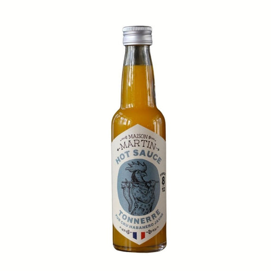 Tonnerre Chili-Sauce Pur Cru Habanero Gelb - Kraft 8/12 - Maison Martin