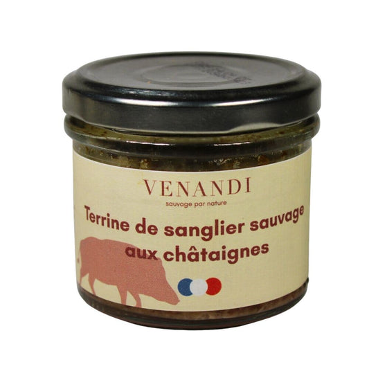 Wildschwein Terrine mit Kastanien – zu 100% aus französischer Wildjagd -  Venandi Gibier