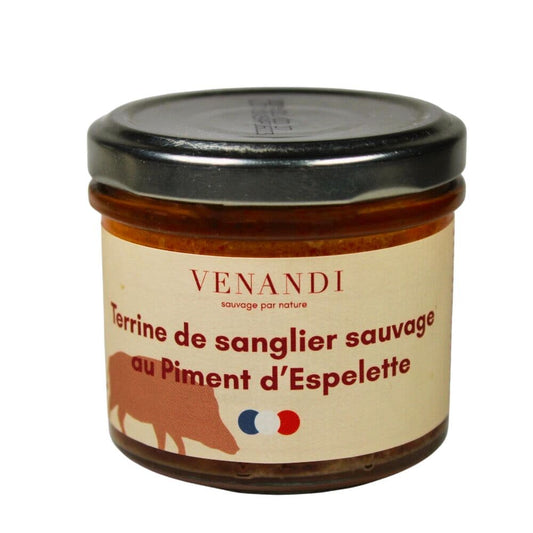 Wildschwein Terrine mit Piment d’Espelette – zu 100% aus französischer Wildjagd -  Venandi Gibier