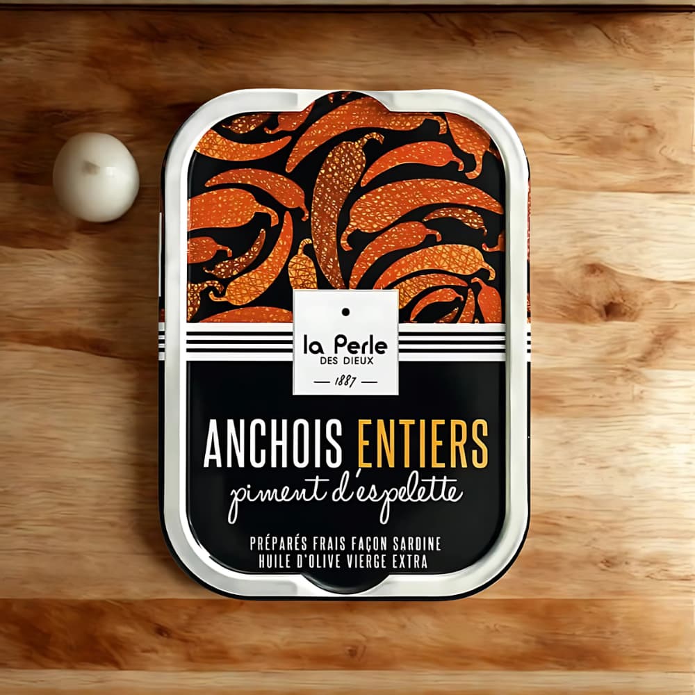 Whole anchovies with Piment d'Espelette