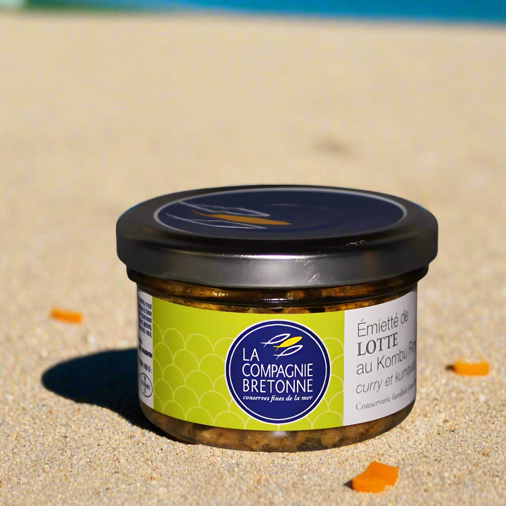 Emietté von Seeteufel mit Kombu-Algen, Curry und Kumquat - La Compagnie Bretonne