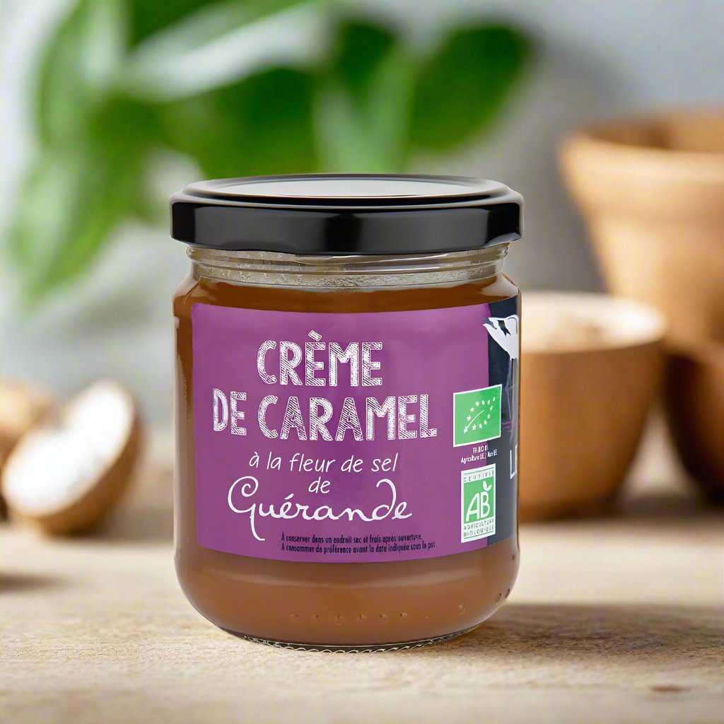 Karamellcreme mit Fleur de Sel aus Guérande 200g -Atelier du Sel ... Karamellcreme mit Fleur de Sel aus Guérande 200g -Atelier du Sel ...