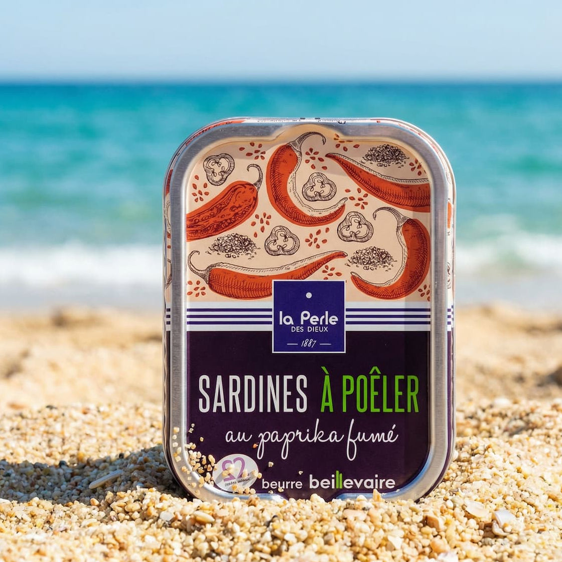Sardinen zum Braten in Beillevaire-Fassbutter mit geräuchertem Paprika - Perle des Dieux - Maître Philippe & Filles