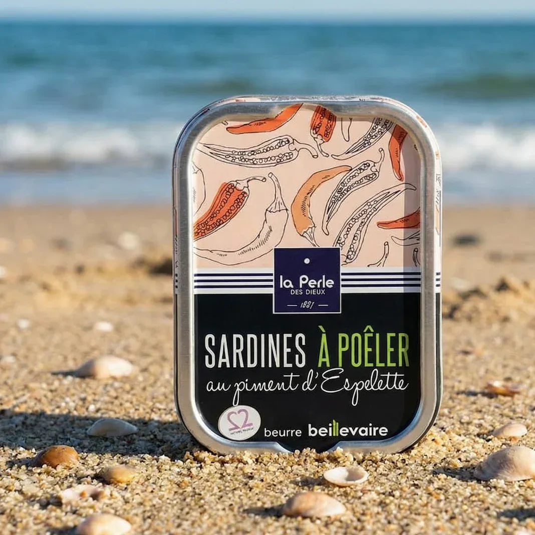 Sardinen zum Braten mit Fassbutter und Piment d’Espelette Perle des Dieux