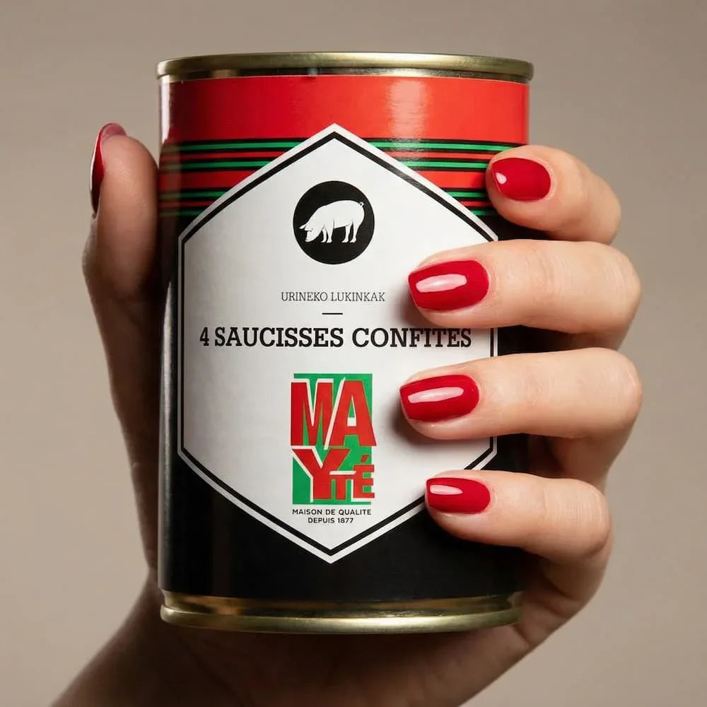4 confierte Schweinewürste aus dem Baskenland - Maison Mayte - Maître Philippe & Filles