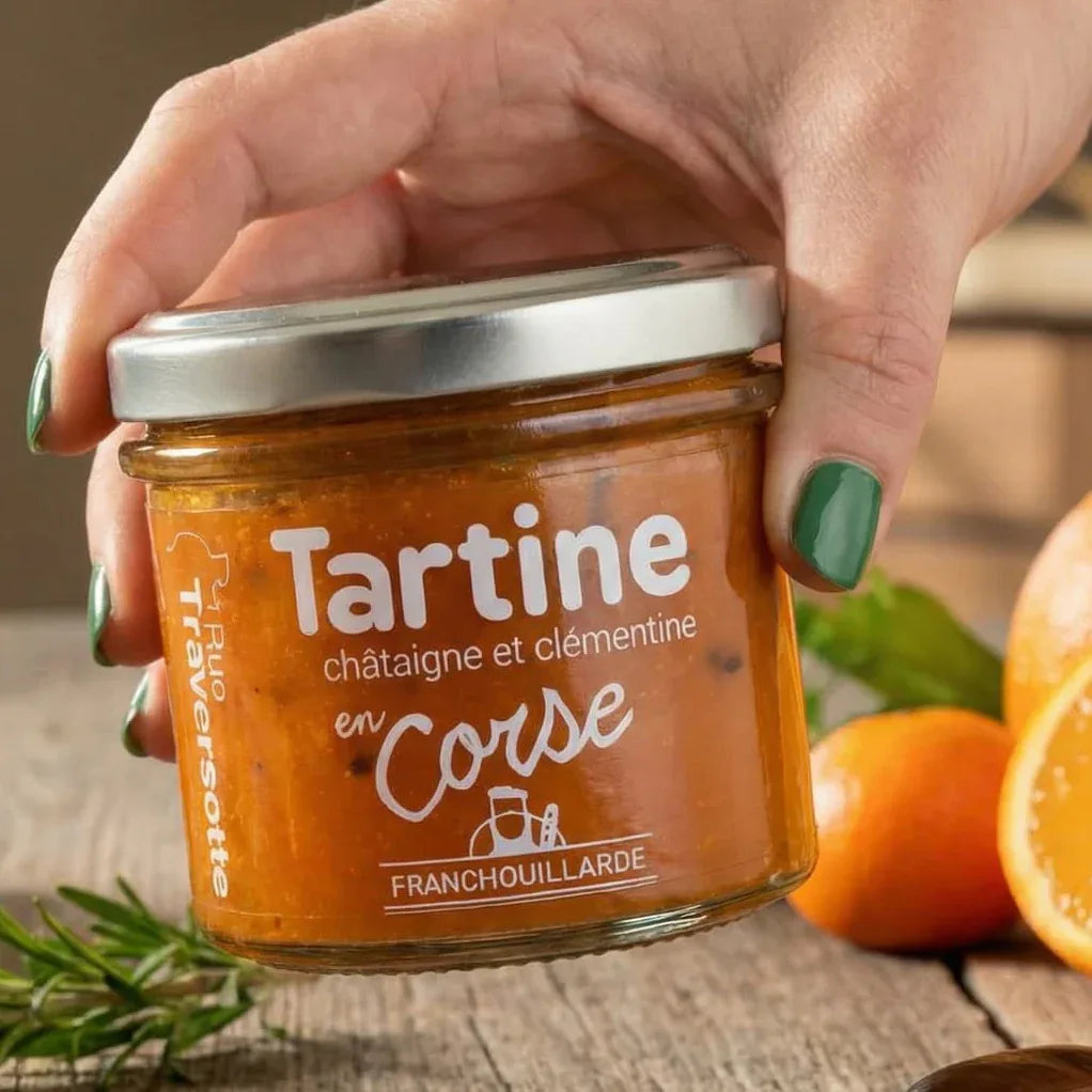 Tartine in Corsica Kastanie und Clementine Rue Traversette
