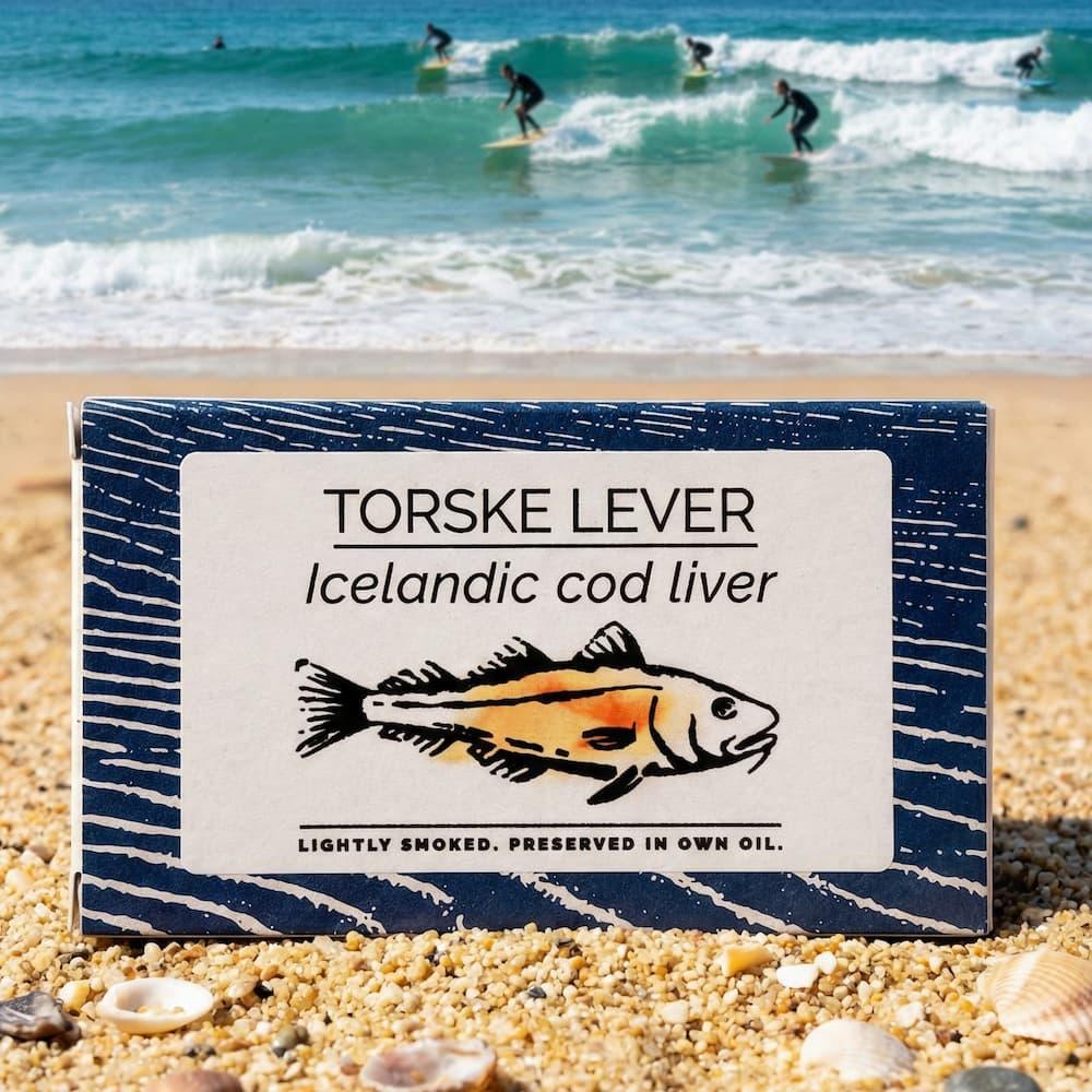 Isländische Dorschleber Fangst Nordic