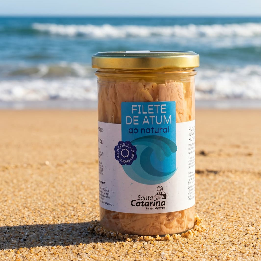 Thunfischfilets Natur (ohne Öl) im Glas Santa Catarina