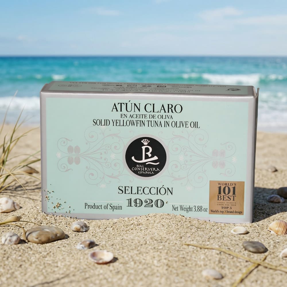 Ventresca de Atún Claro en Aceite de Oliva (Heller Thunfischbauch) – Selección 1920 Real Conservera Española