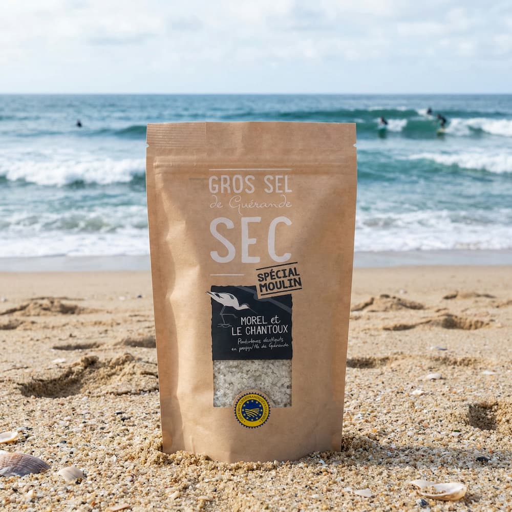 Trockenes Guérande-Salz SPÉCIAL MÜHLE – 500 g - Atelier du Sel- Morel et Le Chantoux - Maître Philippe & Filles