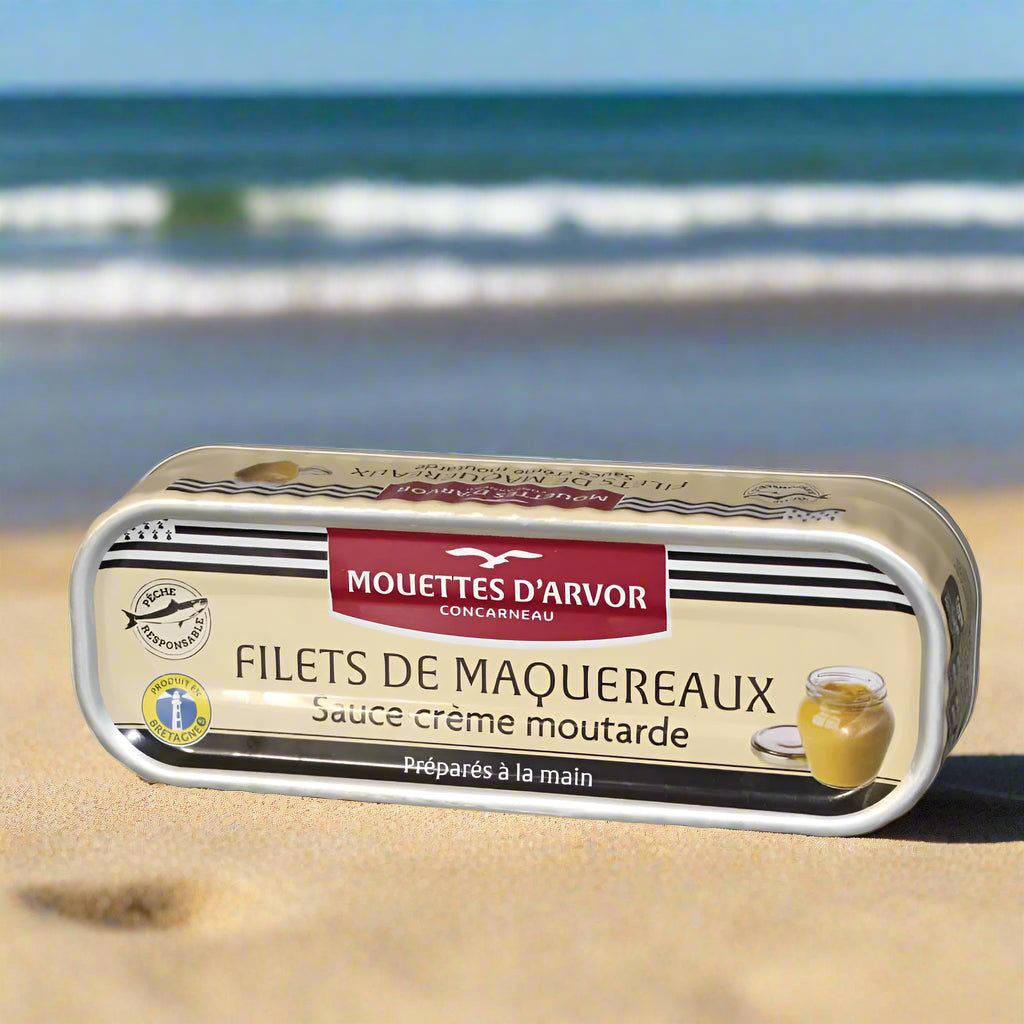 Makrelenfilets in Senf-Sahne-Sauce
Les Mouettes d'Arvor