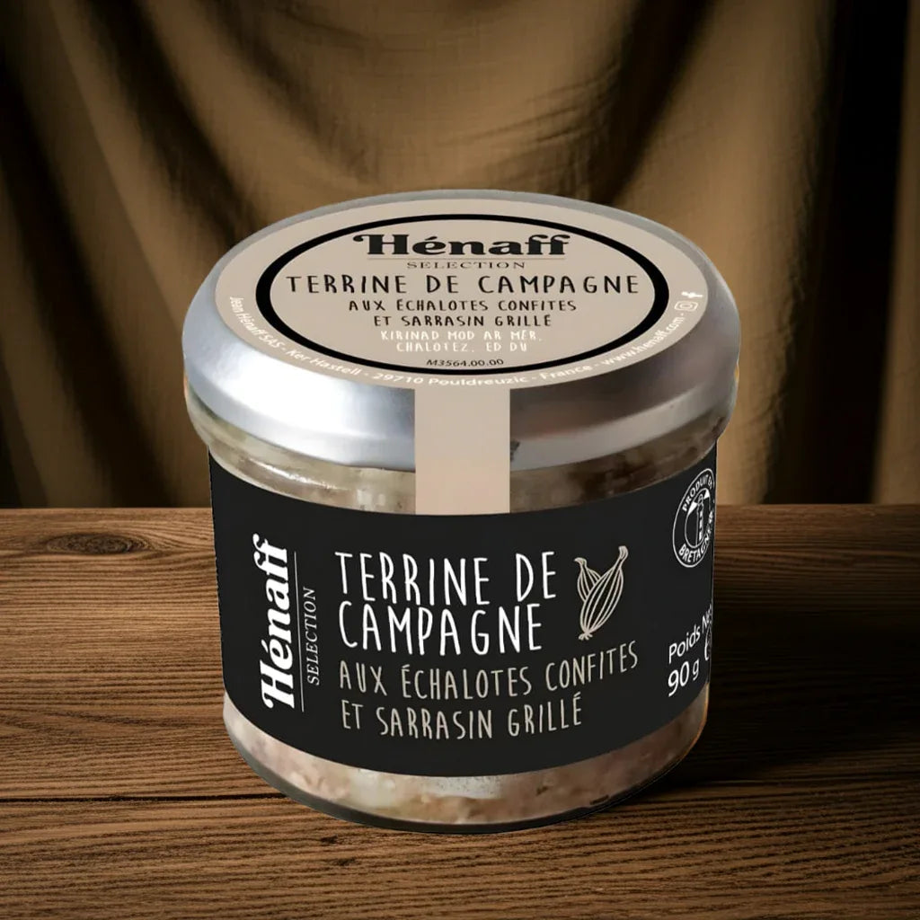 Landterrine mit kandierten Schalotten und geröstetem Buchweizen 90g - Henaff - Maître Philippe & Filles