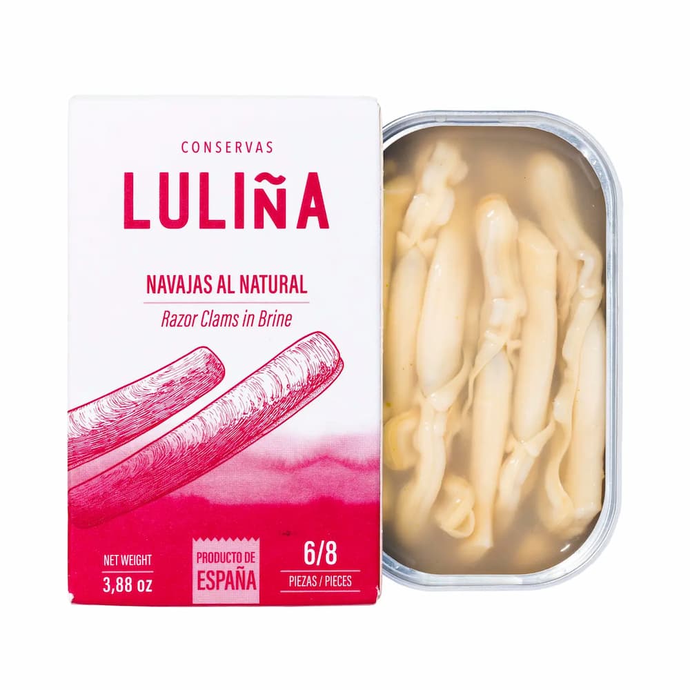 Natural razor clams from Galicia (Navajas) – 6/8 pieces 