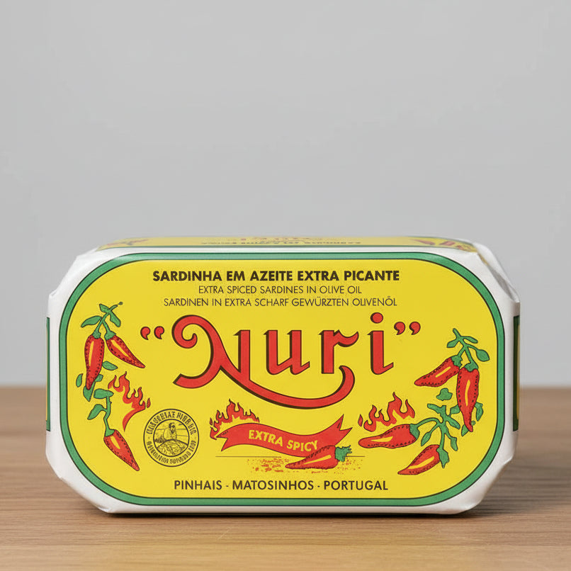 Sehr scharfe Sardinen Nuri in Olivenöl und Piri-Piri 🌶️ 🌶️ 🌶️
