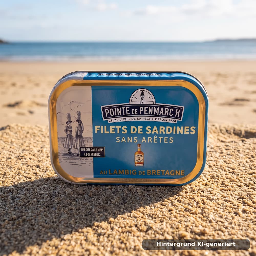 Sardinenfilets mit Lambig de Bretagne – ohne Gräten (100 g) La Pointe de Penmarch