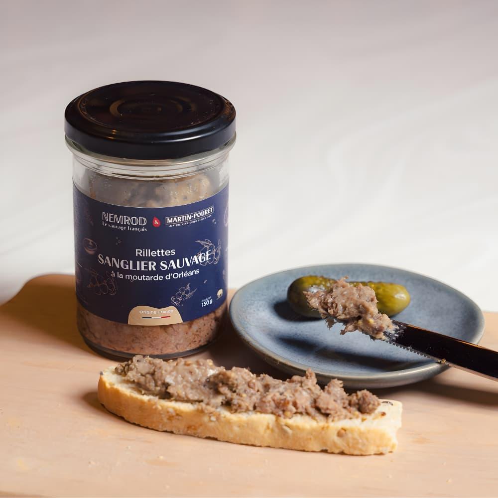 Wildschwein-Rillettes mit Senf aus Orléans 150 g - Martin Pouret - Maître Philippe & Filles