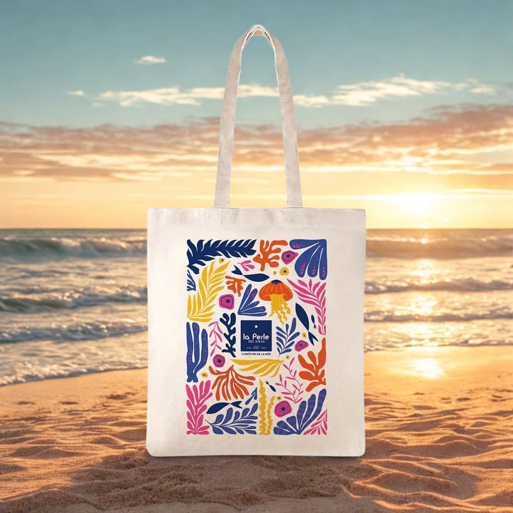 Tote bag 100% cotton - Univers marine