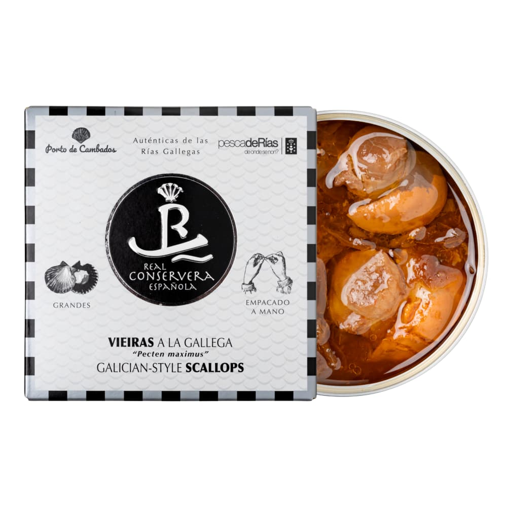 Vieiras a la Gallega (Jakobsmuscheln in galicischer Sauce) - Real Conservera Española - Maître Philippe & Filles