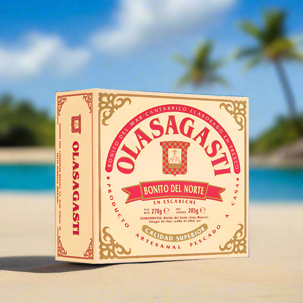 Weißer Thunfisch en Escabeche - Bonito del Norte in würziger Marinade 120g
Olasagasti