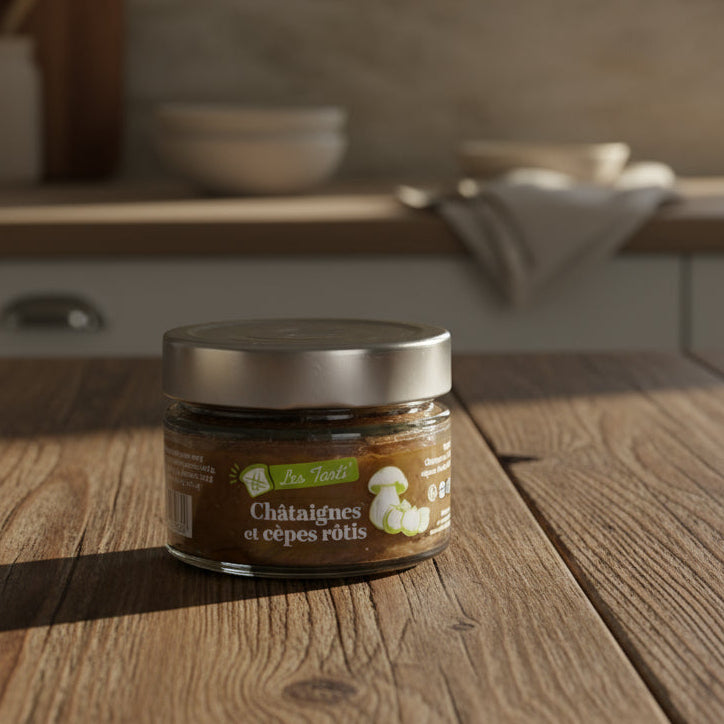 Brotaufstrich mit Kastanien und gerösteten Steinpilzen 85g
Maison Lembert