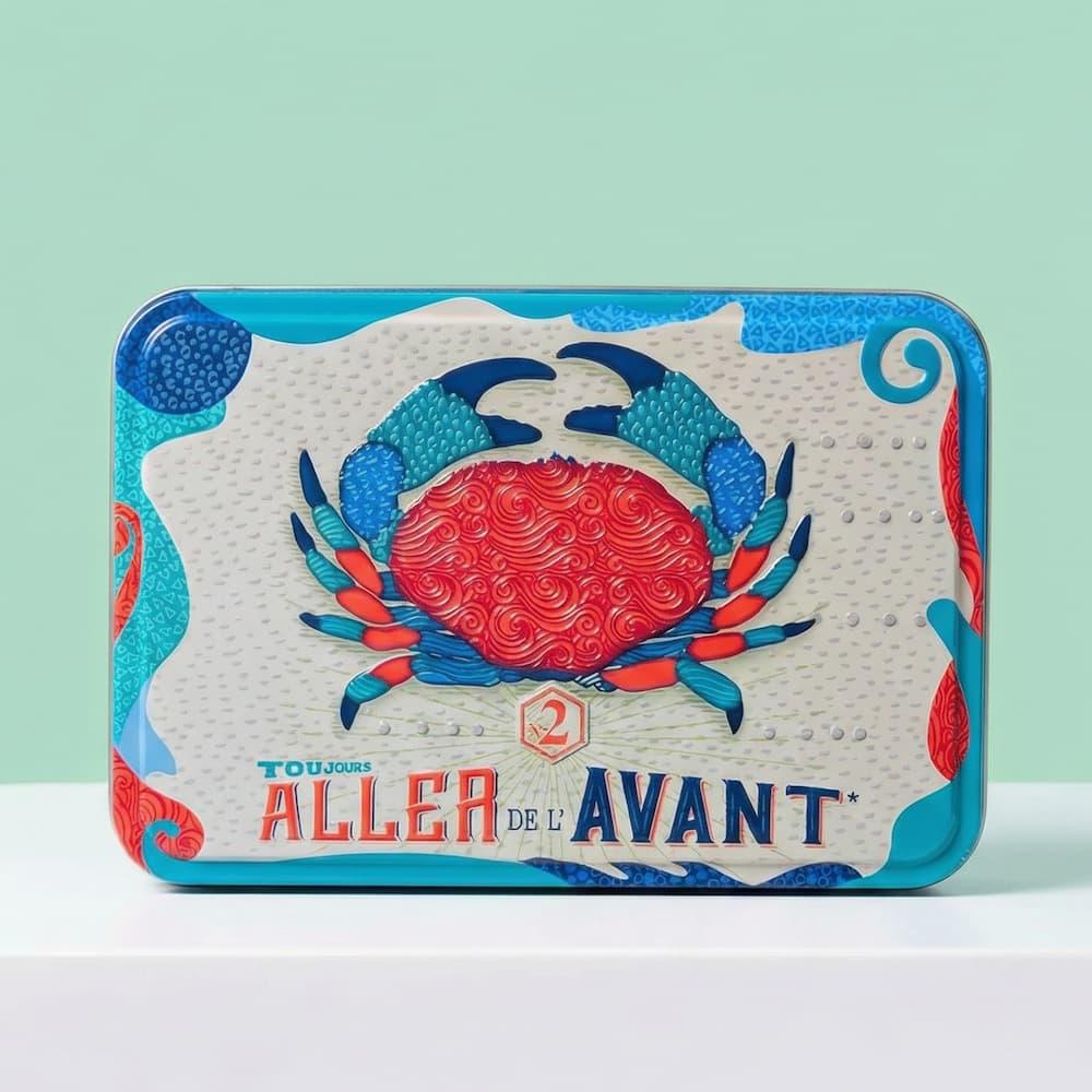 Bretonische Galettes und Palets "pur beurre" - Metalldosen 350g "La Mer" - Atelier D - Maître Philippe & Filles