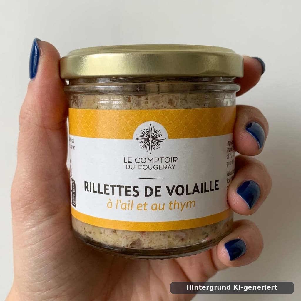 Geflügel-Rillettes mit Knoblauch und Thymian 120 g Le Comptoir du Fougeray