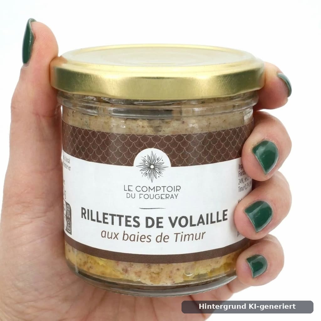 Geflügel-Rillettes mit Timut-Pfeffer 120 g Le Comptoir du Fougeray