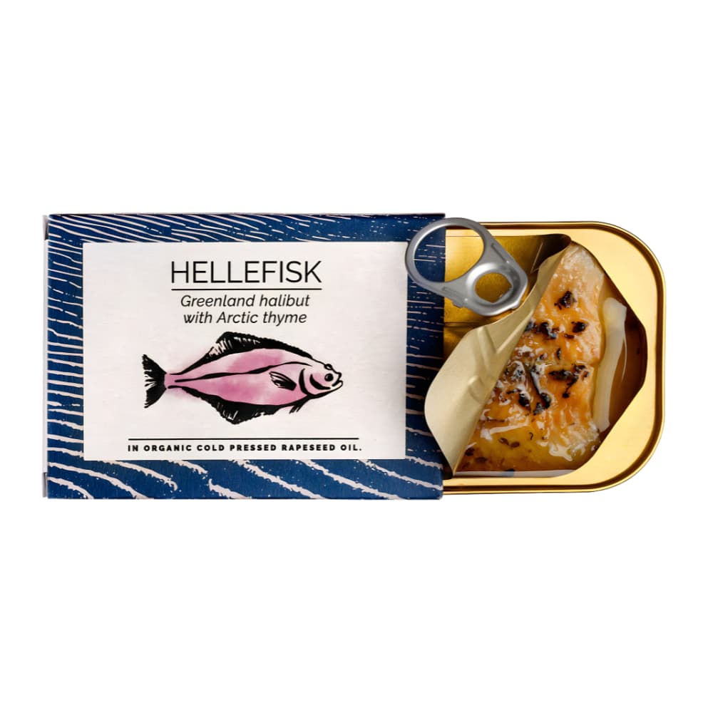 Grönland-Heilbutt mit arktischem Thymian