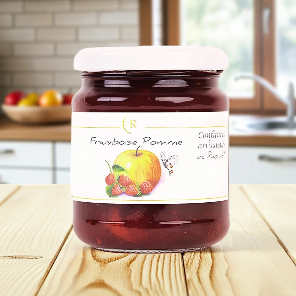 Himbeer-Apfel Konfitüre 250g - Confitures de Raphaël - Maître Philippe & Filles