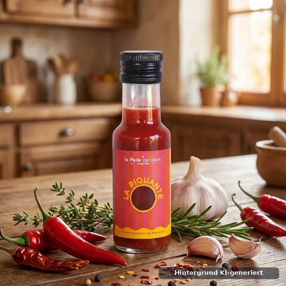 Sauce La Piquante – scharfe Sauce aus fermentierten Chilis 110g La Perle des Dieux Perle des Dieux