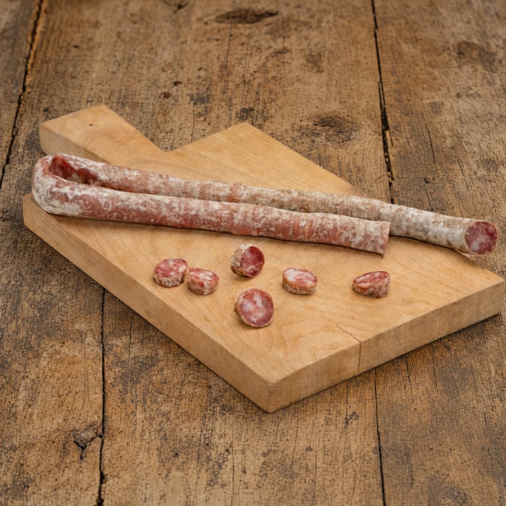 Saucisse Sèche (Trockenwurst) mit Roquefort von Charcuterie Millas 200g Charcuterie Millas