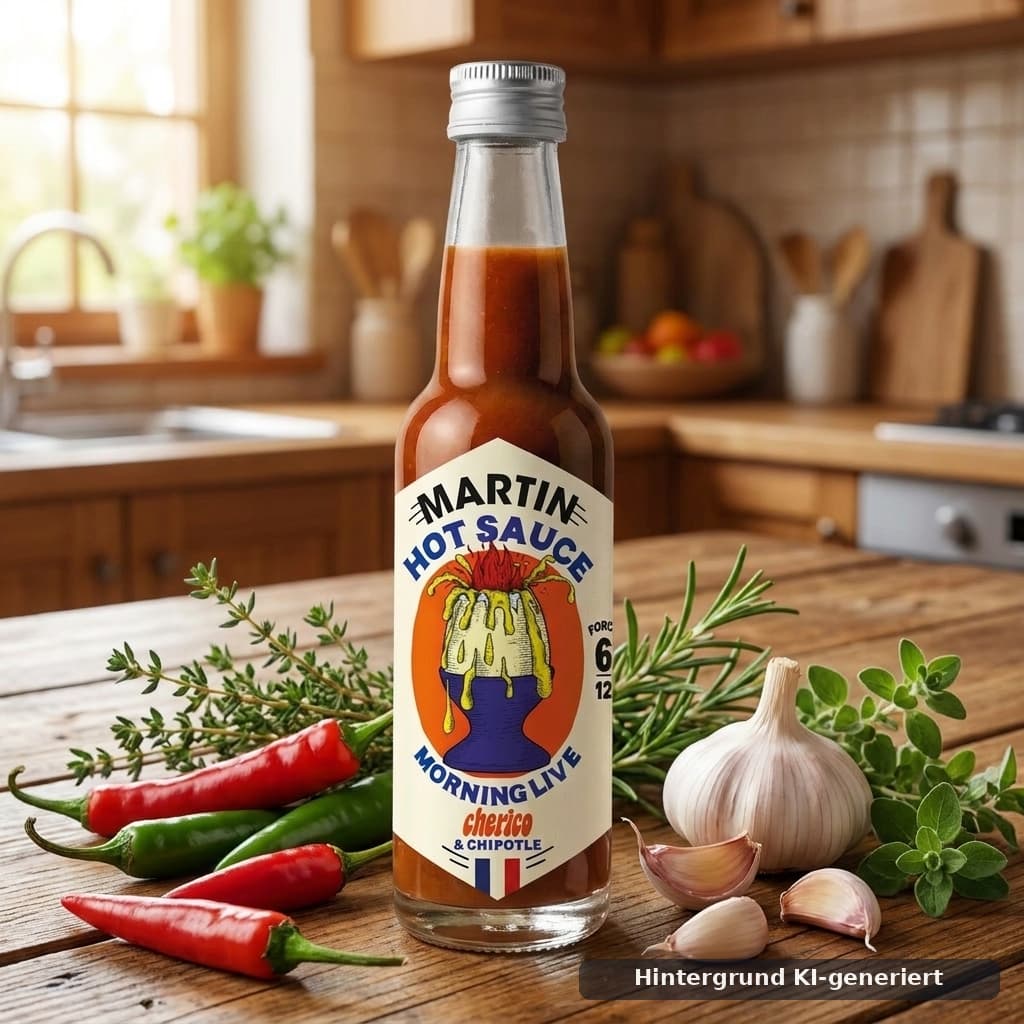Morning Live Frühstücks-Chili-Sauce mit Chipotle und Zichorie - Stärke 6/12 Maison Martin