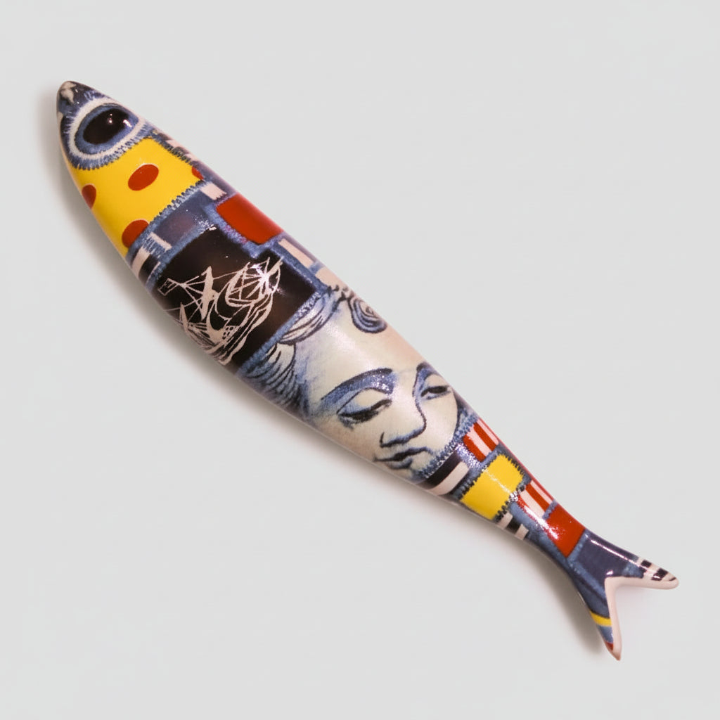 Sardinha de Lisboa - “Patchwork” - von Bordallo Pinheiro